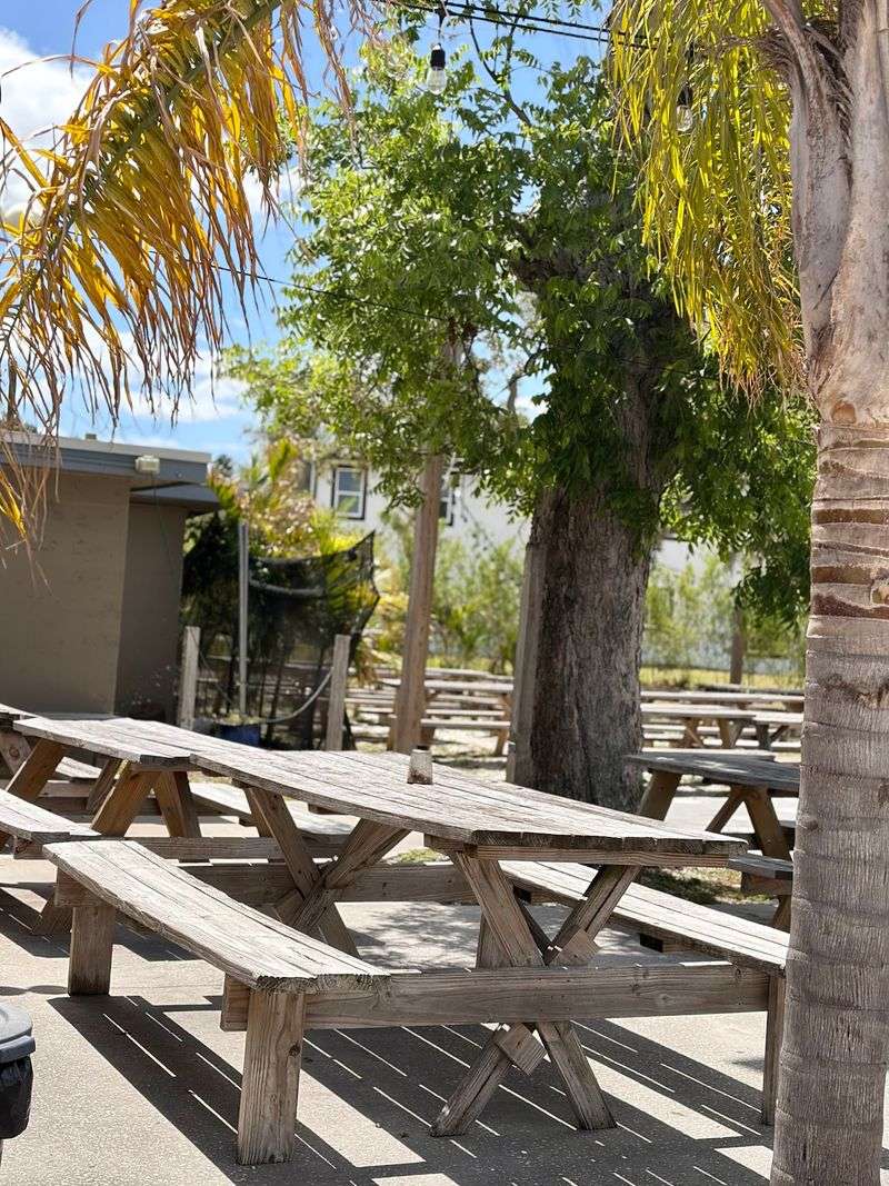 Picnic Tables, Fans, and Fishing-Shack Charm