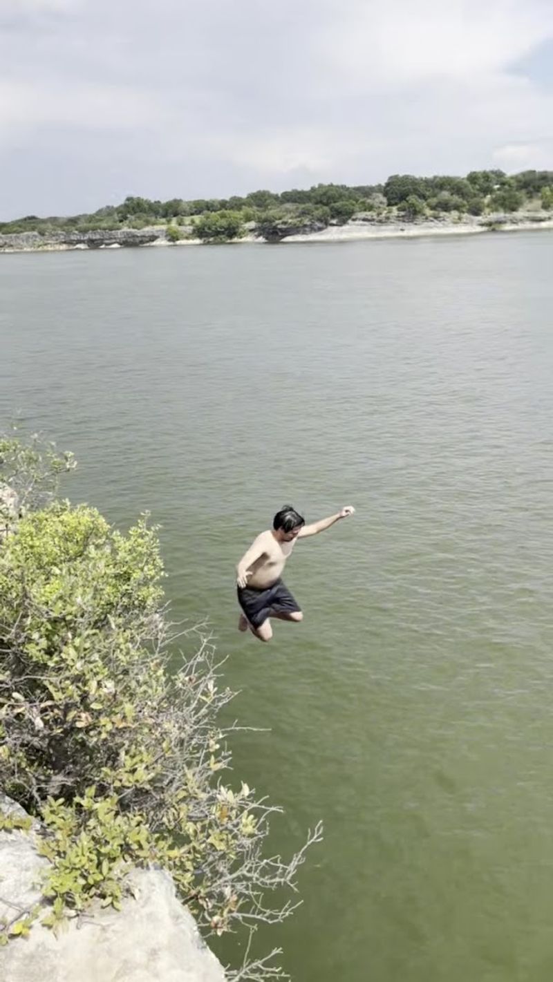 Swim and Cliff Jump in the Clear Lake Waters