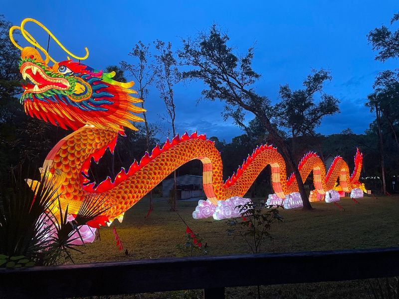 Asian Lantern Festival During Holiday Season