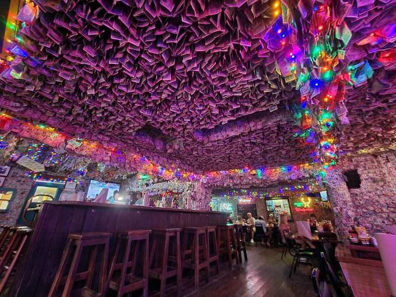 The Dollar-Bill Ceiling And Dive-Bar Charm