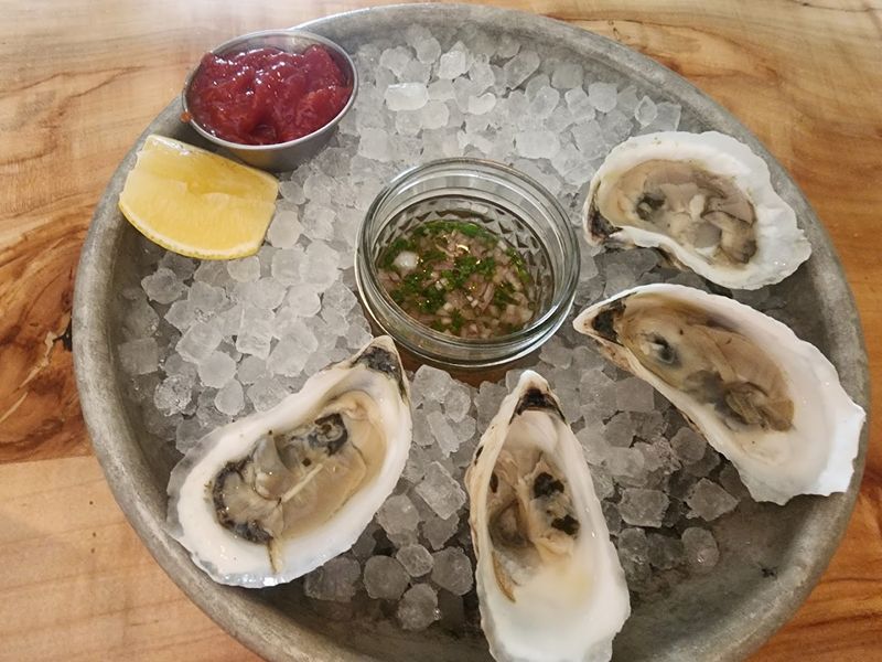 Raw And Roasted Oysters