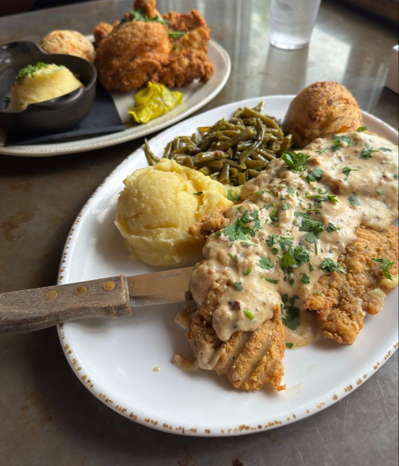 Country Fried Steak Big Enough to Share