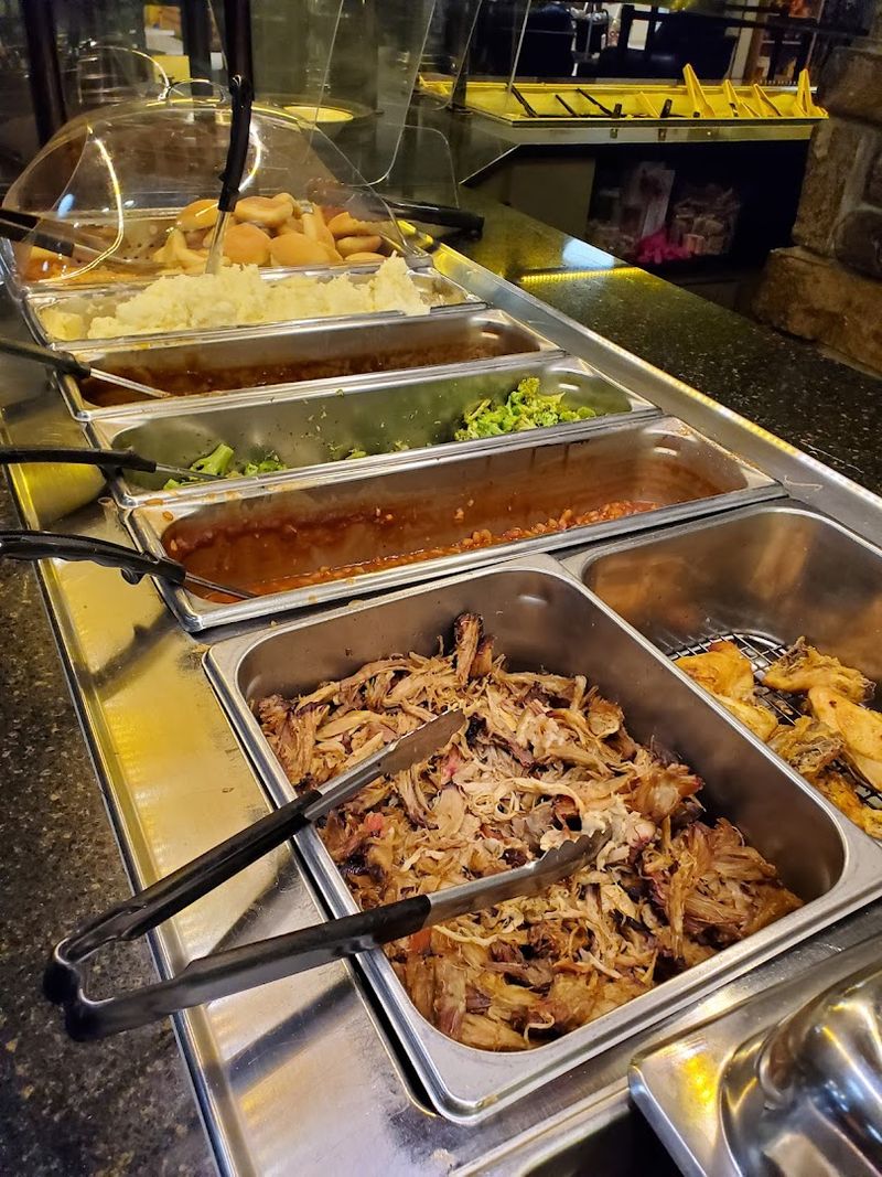 The buffet is the star for many visitors