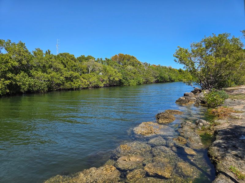Fishing Spots Line the Waterfront