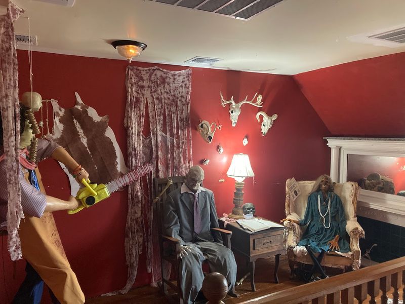 Exploring Horror Memorabilia Throughout the House