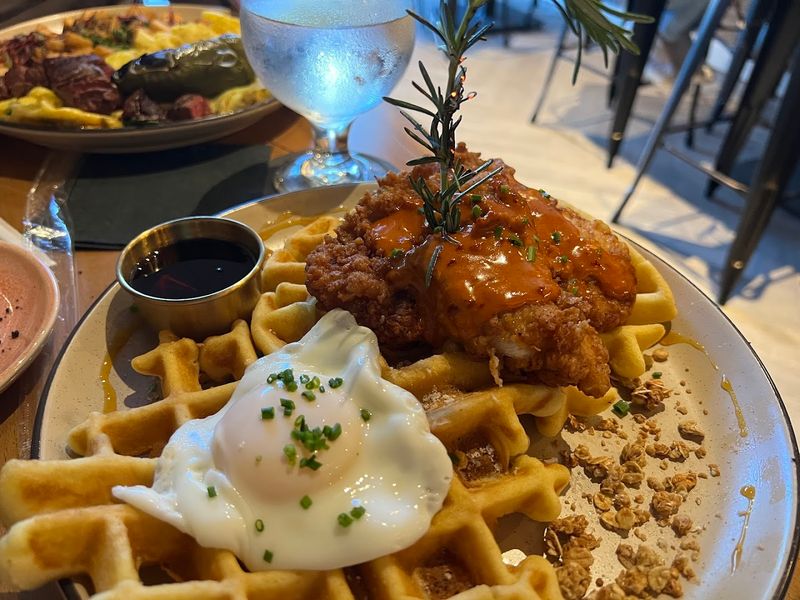 Chicken and Waffles Done to Perfection