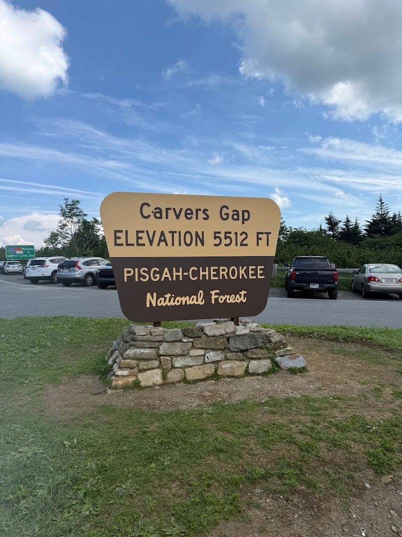 Where Carvers Gap Trailhead Is Located on Roan Mountain