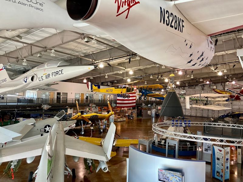 Massive Indoor Hangar With Dozens of Full-Size Aircraft