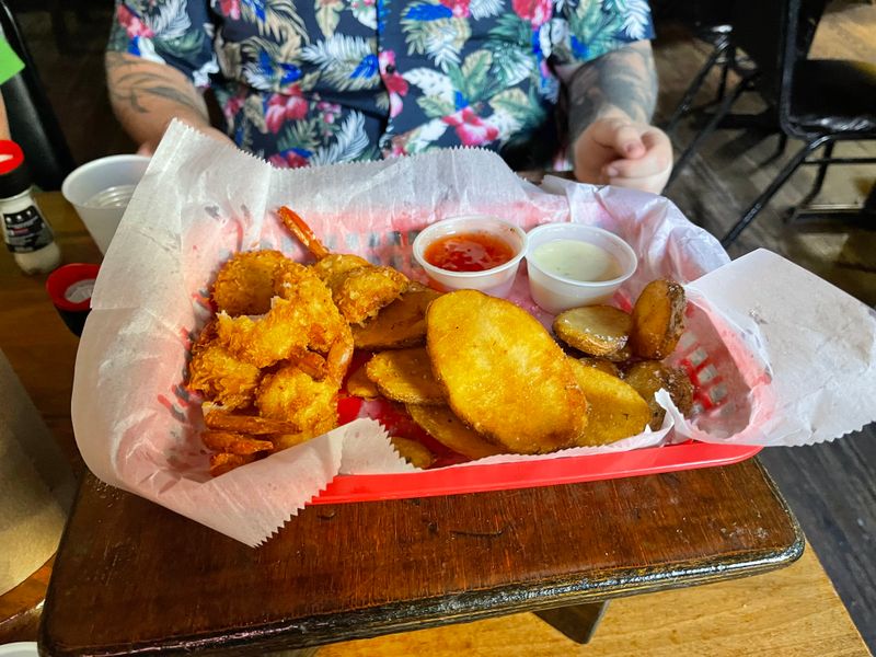 Smoked Fish Dip, Conch Fritters, And Coconut Shrimp