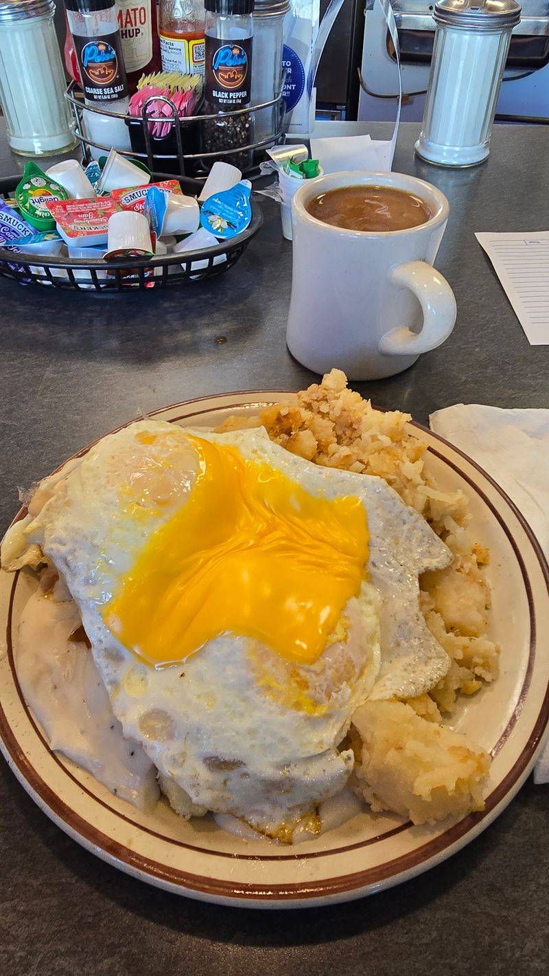 Grits Bowl With Eggs and Cheese