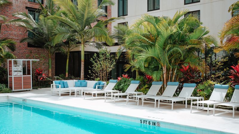 Poolside Ease: Sundeck, Bar, and Tropical Afternoons