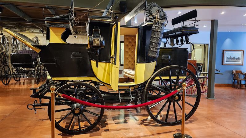 The carriage collection captures a slower, more ceremonial age