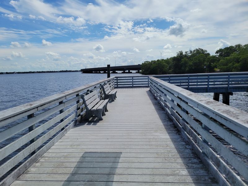 Two Piers Over the Caloosahatchee