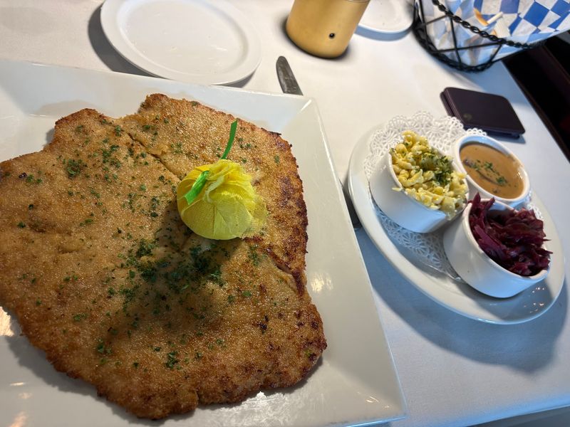 Massive Schnitzels That Hang Off the Plate