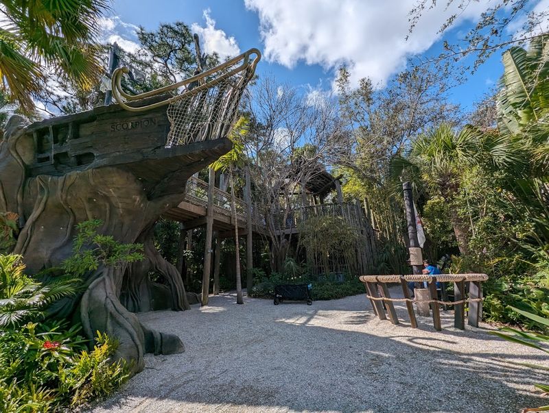 A Pirate Ship Playground Hidden in the Canopy