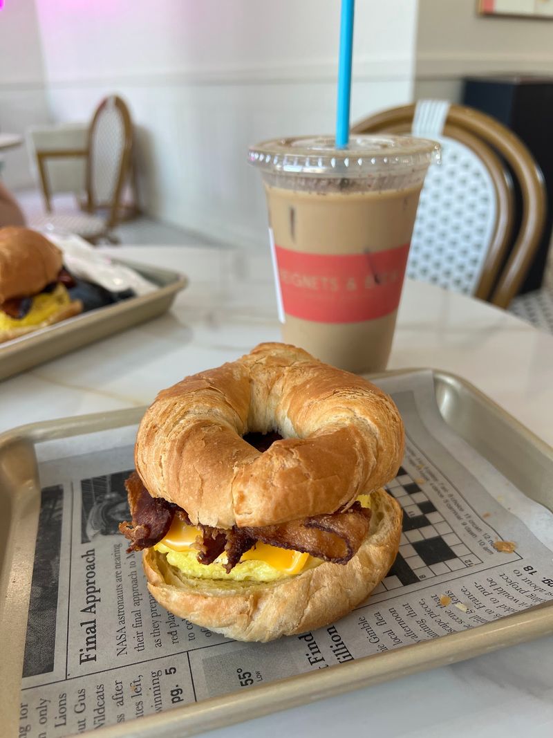 Breakfast Sandwiches and Chicken with Beignets