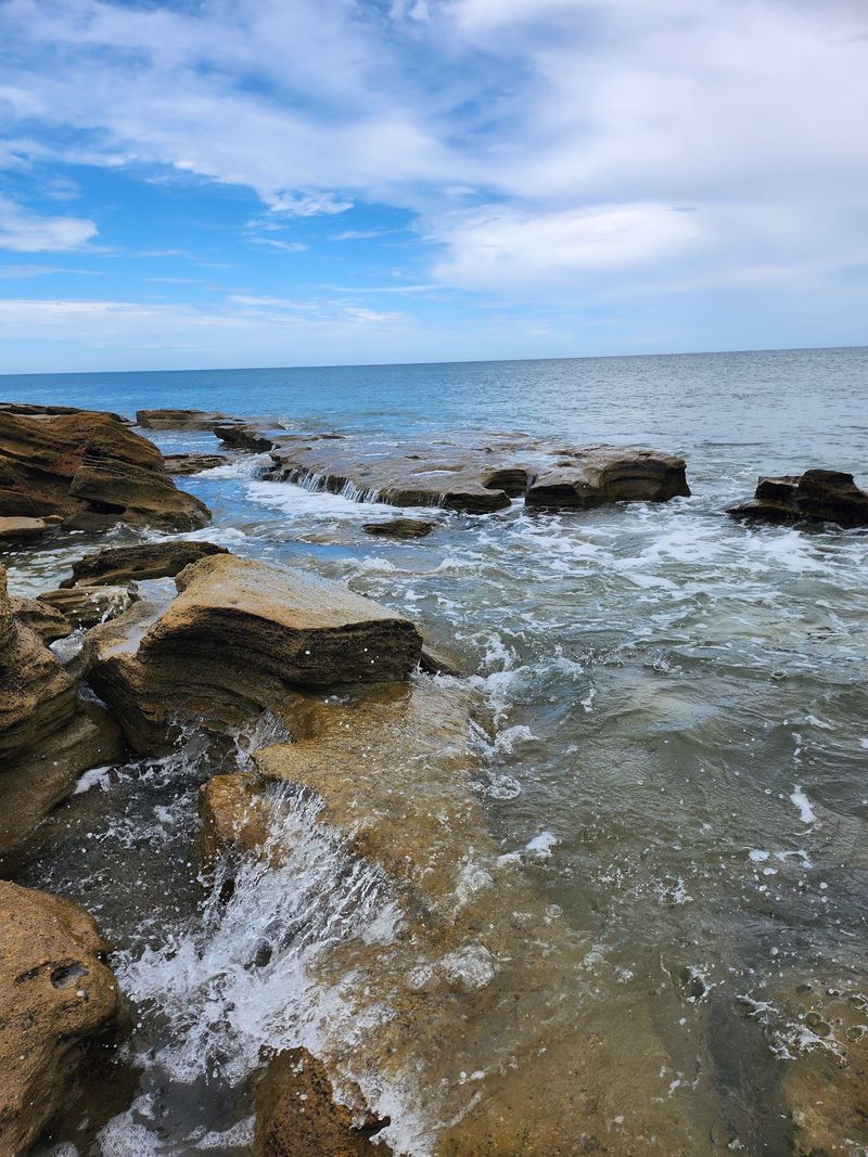 Explore A Beach Covered In Giant Coquina Rocks At Washington Oaks (Palm Coast)