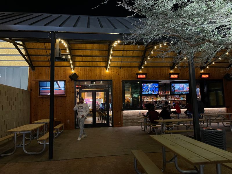 Patio atmosphere and lighting