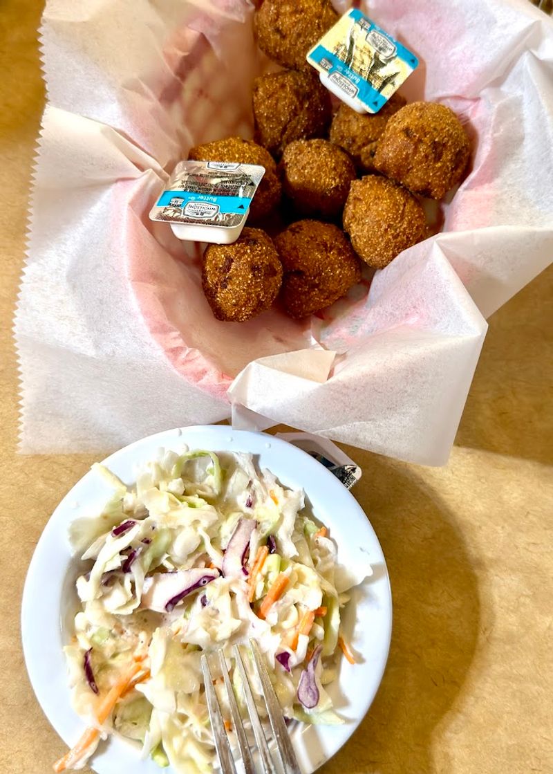 Hush Puppies and Coleslaw Before You Even Order