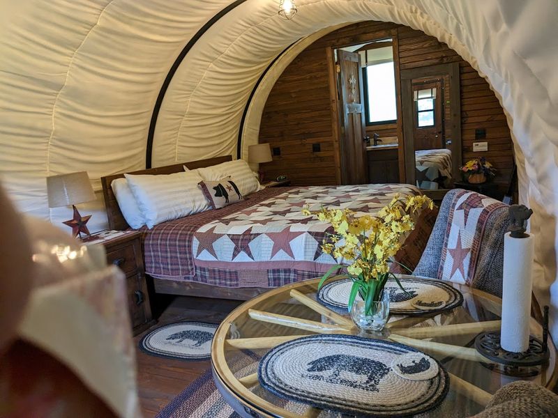 Overnight Glamping in Converted Wagons