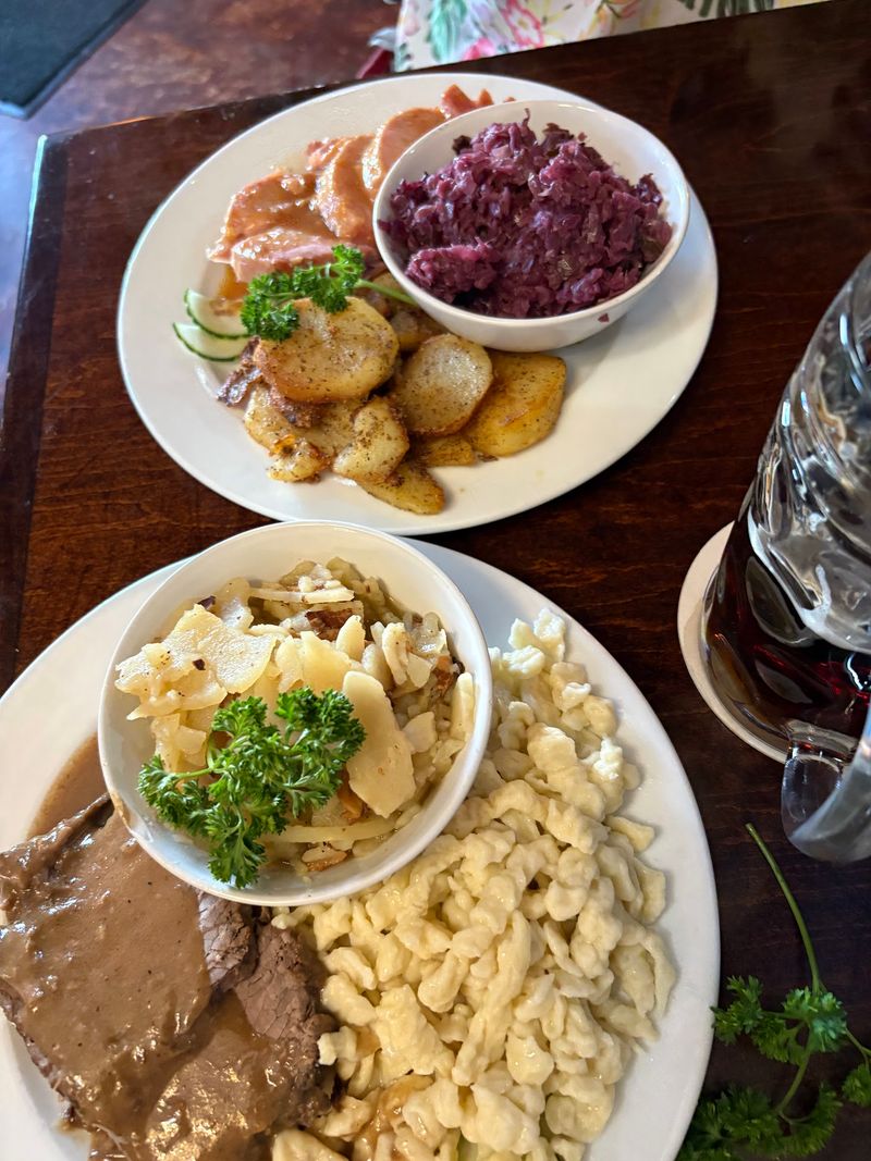 Goulash, Red Cabbage, and Hearty Plates