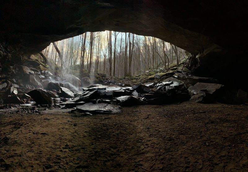A Waterfall That Disappears Into a Cave