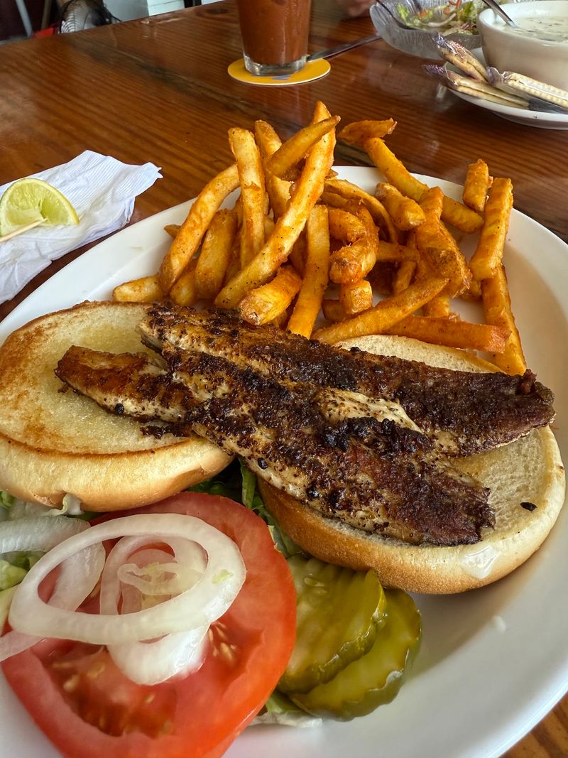 The Grouper Sandwich Arrives Open-Faced, So You Get To Be The Architect