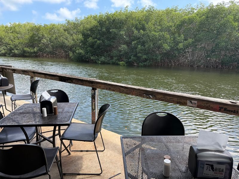 Waterfront Tables Where You Can Feed the Fish