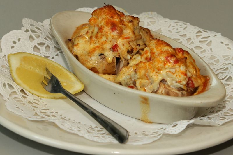 Artichoke Crab Dip With Warm Soft Pretzel