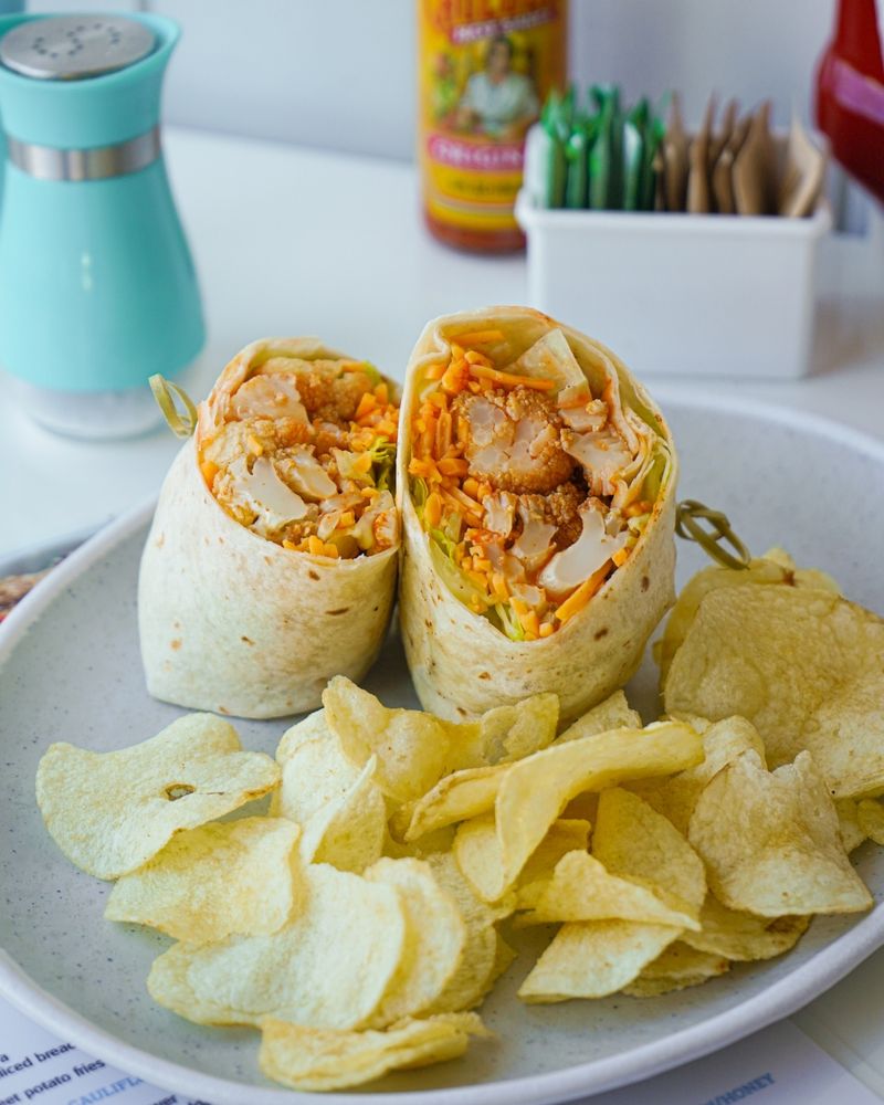 Buffalo Cauliflower Wrap