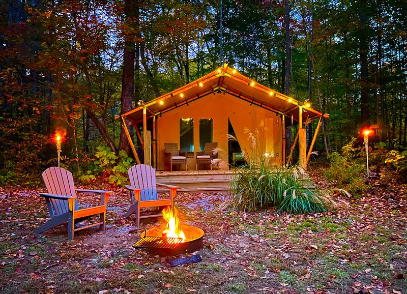 Barrier Island Glamping in Cape Fear
