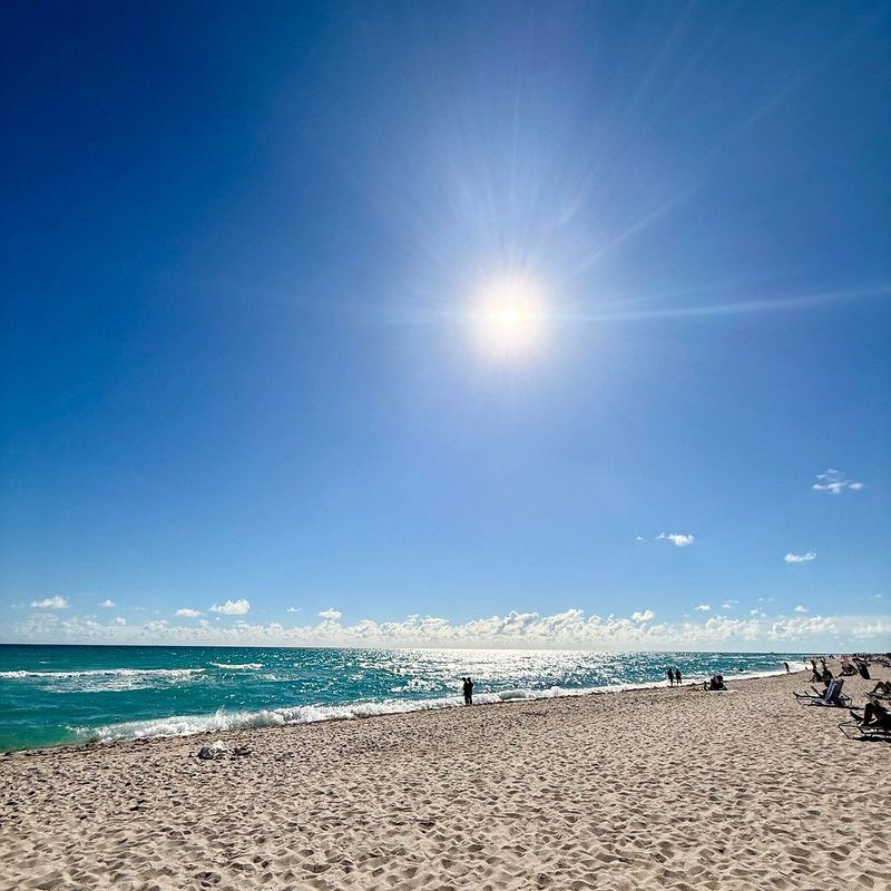 The sun is intense year-round