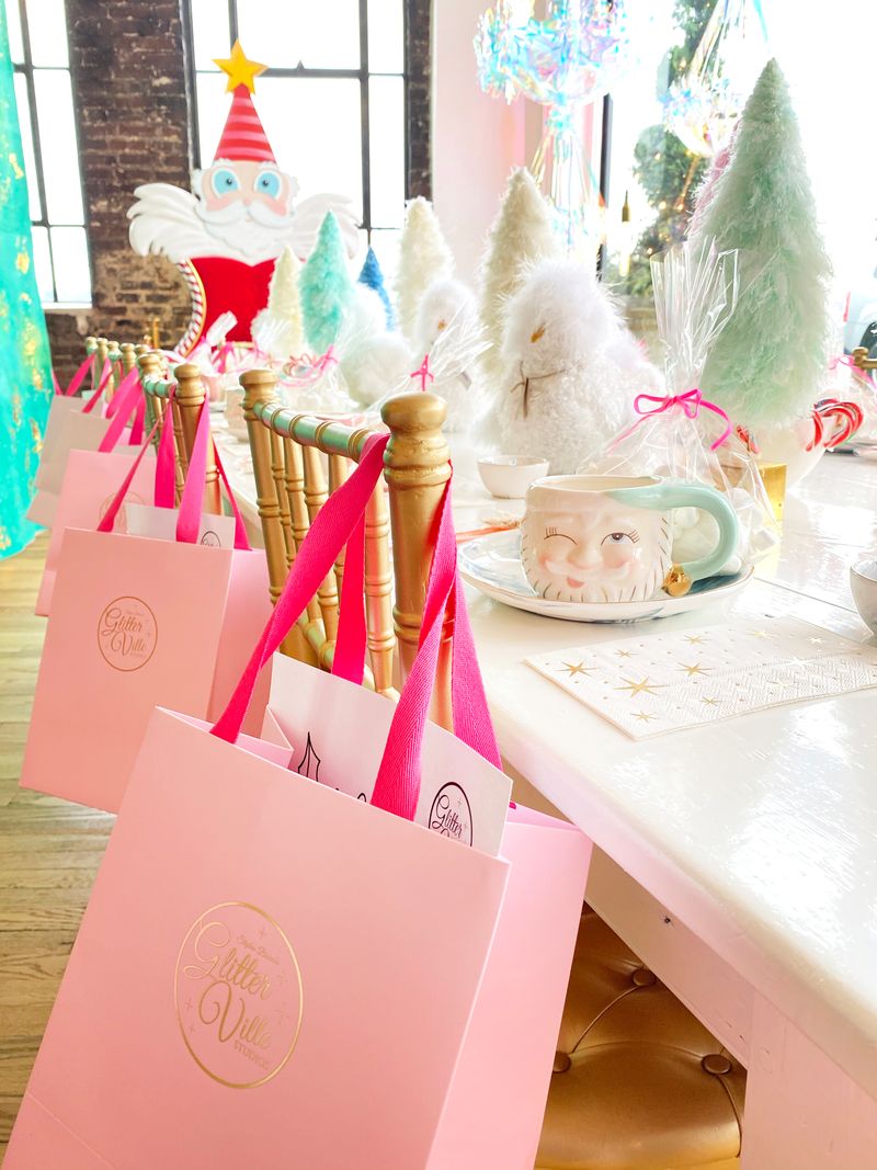 Photo Ops Under the Sparkle Ceiling