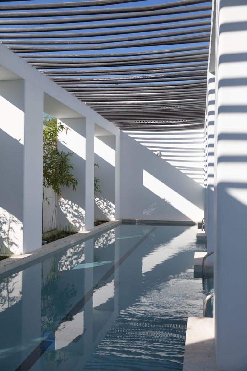 Caliza Pool and Evening Ambiance