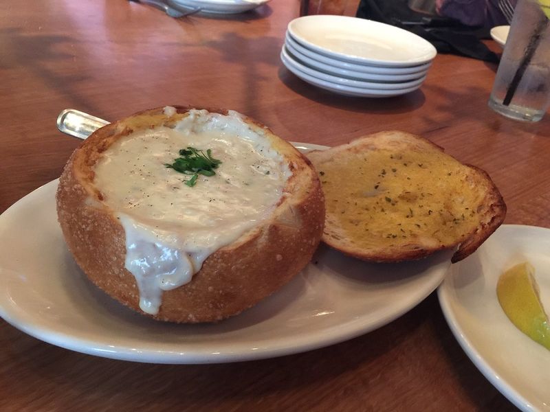 Clam chowder or clam steamers (especially on the Gulf Coast)