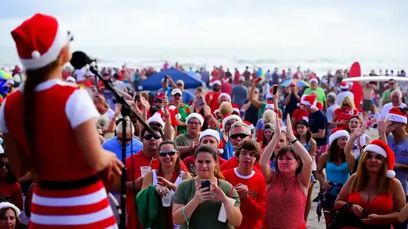 Surfing Santas