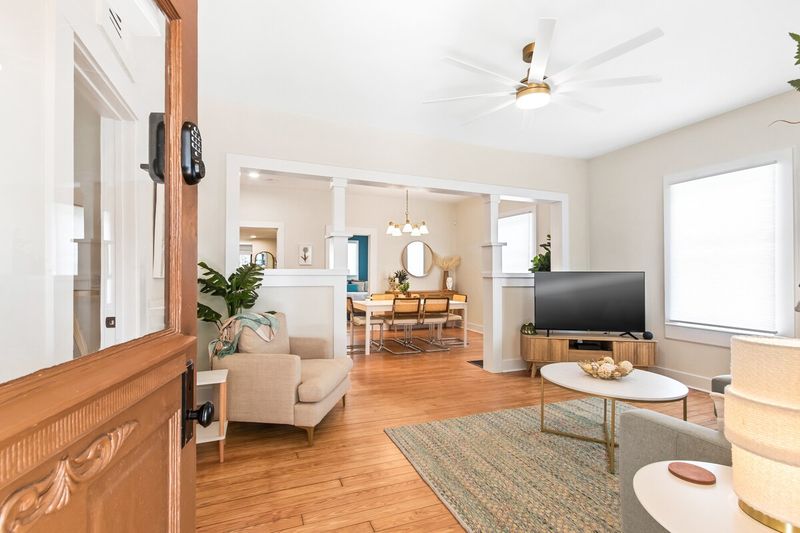 Cozy Living Room With Vintage Coastal Details