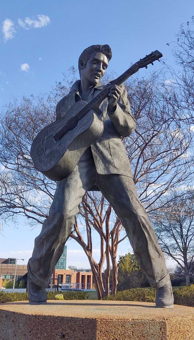 Beale Street + Elvis statue
