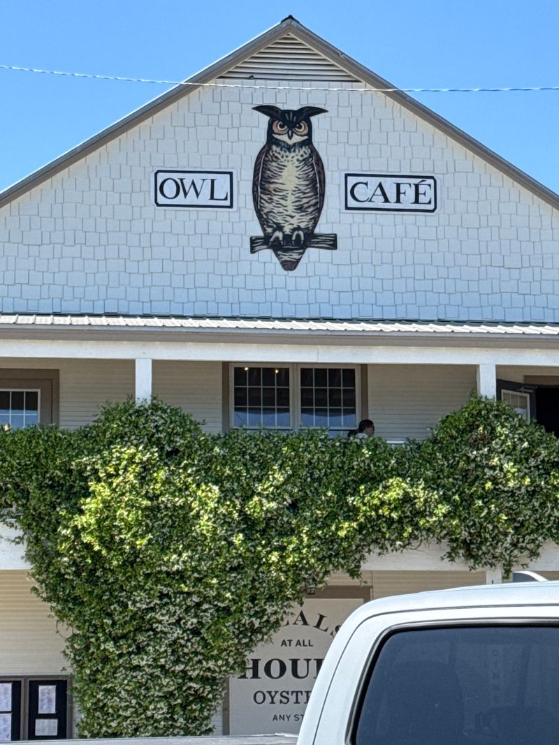 Stop 1 — Apalachicola: Owl Cafe