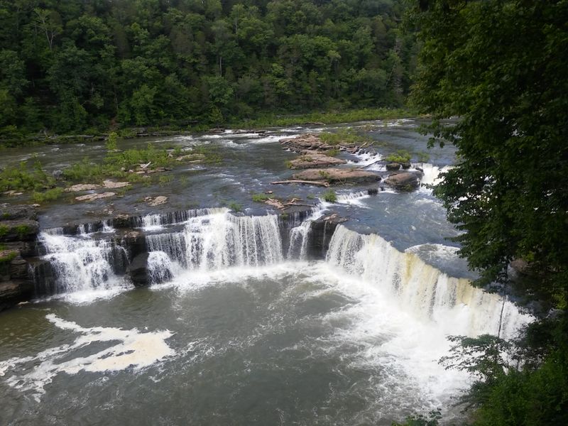 Ice Formations on Frozen Waterfalls