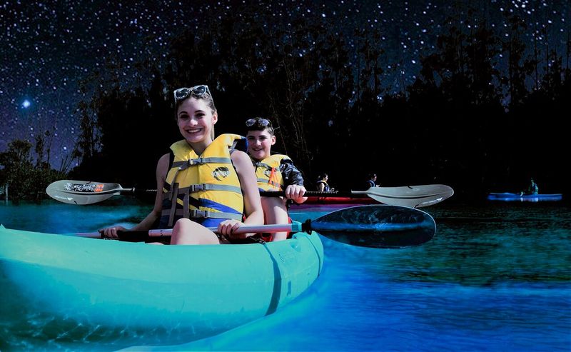Bioluminescent night kayaking (Space Coast / Indian River Lagoon)