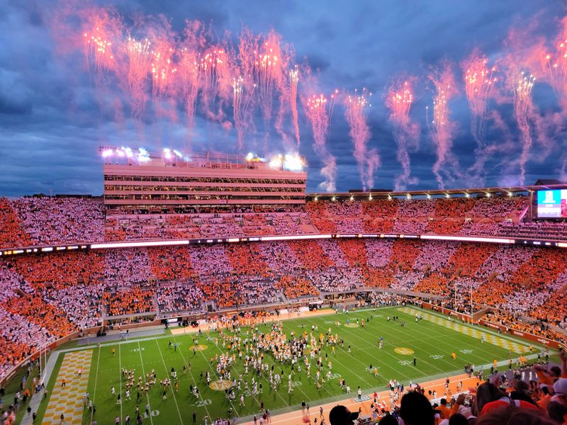 Cheer at a University of Tennessee football game