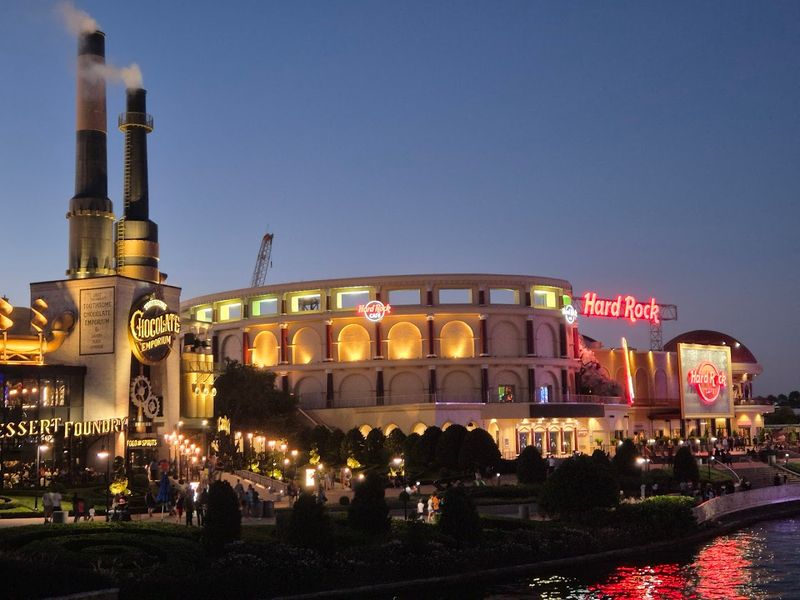 Theme parks during the “holiday crush”