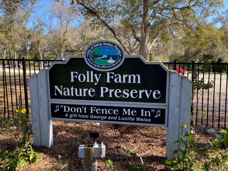 Welcome to Folly Farm Nature Preserve in Safety Harbor, Florida