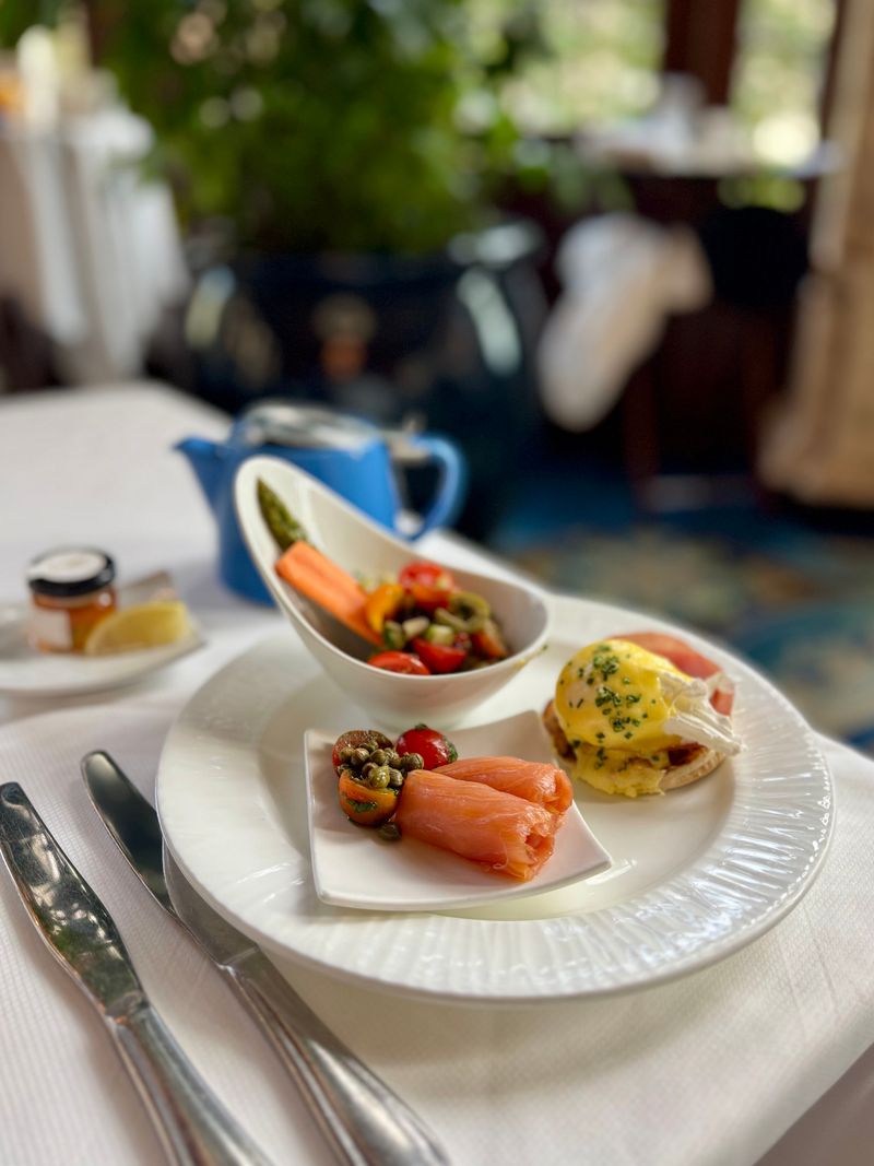 Healthy Start: Fresh Fruit, Yogurt, and Coastal Greens