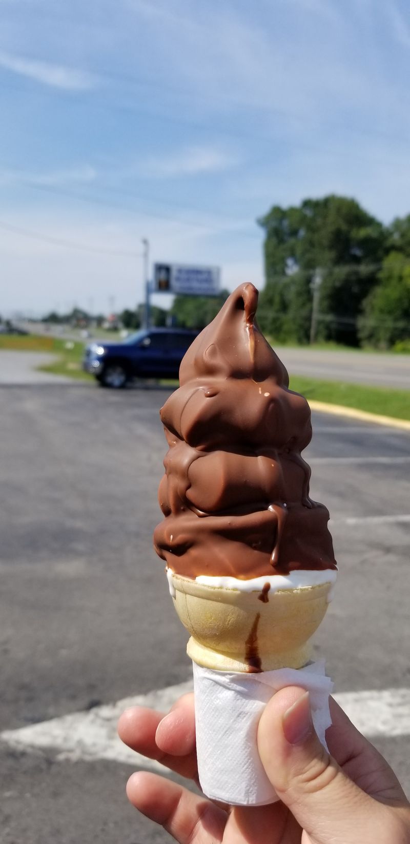 Chocolate Custard Sundae With Hot Fudge