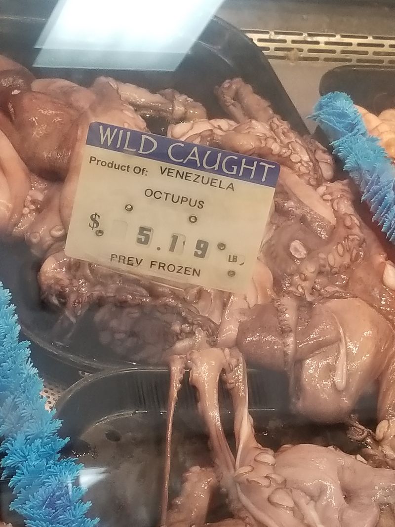 Seafood Counter With Island Flavor