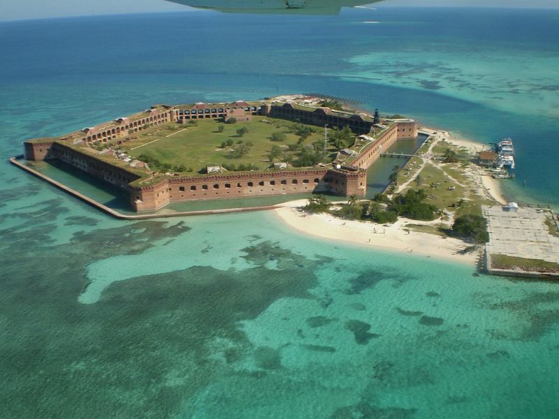 Dry Tortugas National Park (70 miles west of Key West)