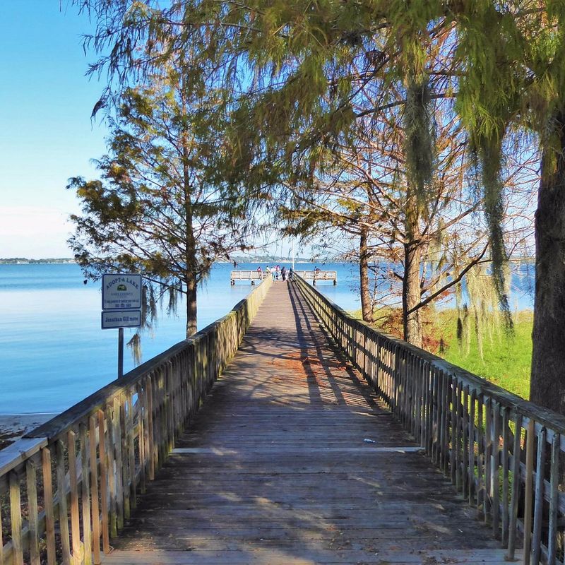 Stroll or picnic at Clermont Waterfront Park on Lake Minneola