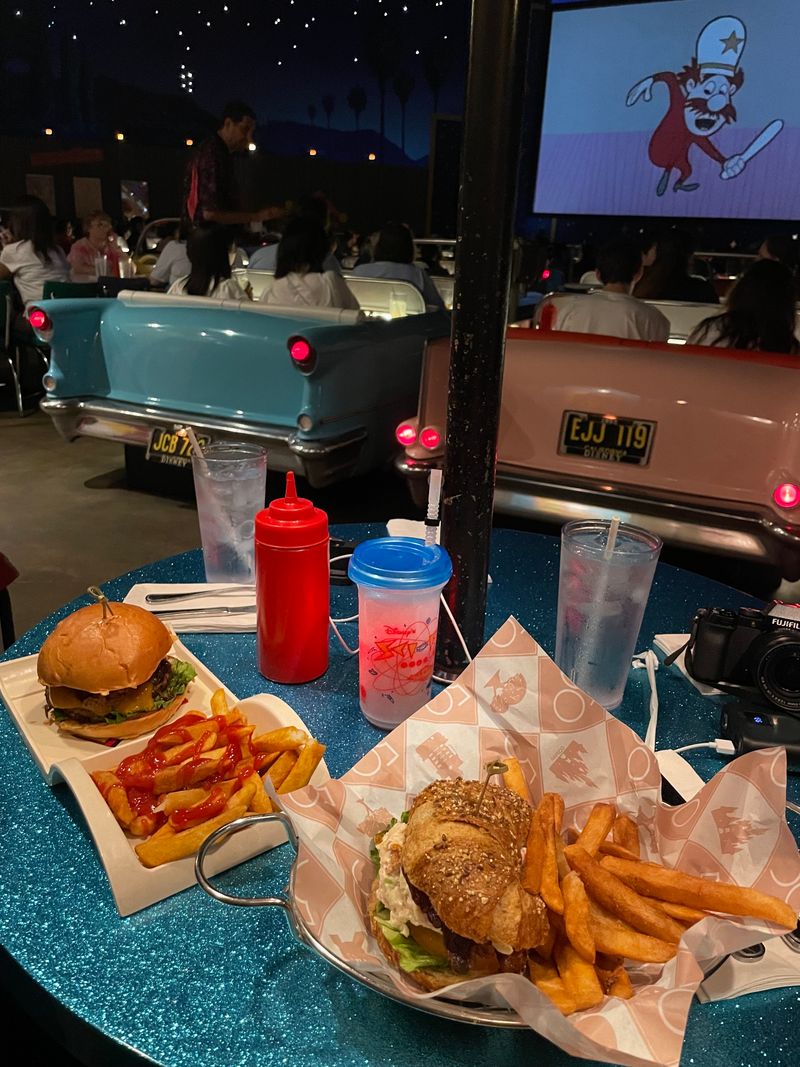 Burgers, Fries, and Onion Rings